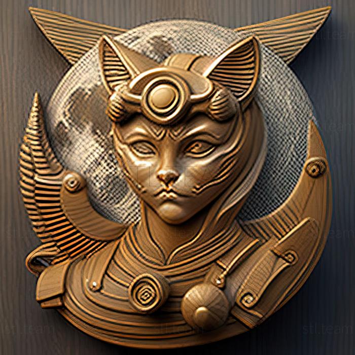 3D модель St Кошка-компаньон Диана из Beauty Warrior Sailor Moon (STL)